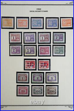 Chile All Mint Social Security Stamp Collection