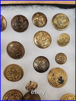 Civil War Button Lot Relic ALL ORIGINAL HUGE COLLECTION RARE CONFEDERATE UNION