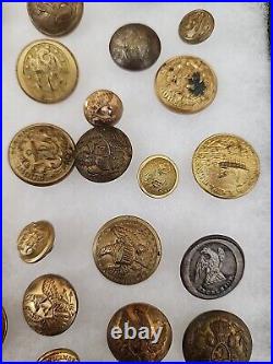 Civil War Button Lot Relic ALL ORIGINAL HUGE COLLECTION RARE CONFEDERATE UNION