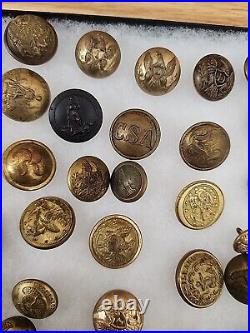 Civil War Button Lot Relic ALL ORIGINAL HUGE COLLECTION RARE CONFEDERATE UNION