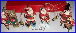 Coca-Cola Santa Ornament Collection Of 12 `1999, Danbury Mint WithCOA- ALL PERFECT