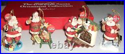 Coca-Cola Santa Ornament Collection Of 12 `1999, Danbury Mint WithCOA- ALL PERFECT