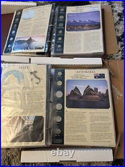 Coin Sets From Around The World By The Postal Comm. Society ALL 50 Countries