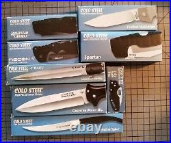 Cold Steel Knife LOT of 7 Knives All are New in Box