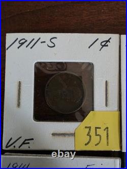 Collectable US Penny Lot of all 9 Pictured Items. Key Dates Like 1910 S Collectable US Penny Lot of all 9 Pictured Items. Key Dates Like 1910 S