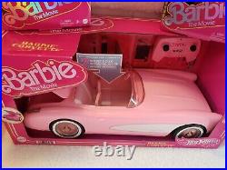 Collectible Barbie the Movie 2023 Lot. Barbie, Ken and R/C Pink Corvette