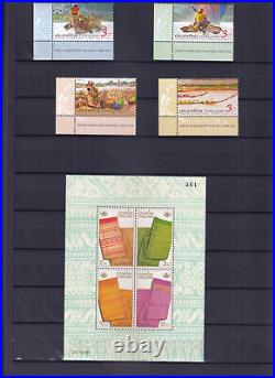 Collection Of Asian Countries Stamps In Stock Book 220 Stamps + 80 Ms All Mnh