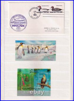 Collection Of Birds Stamps From Different Countries In Stock Book All Mnh
