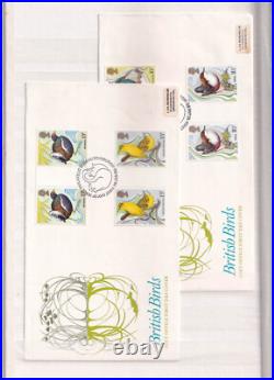 Collection Of Birds Stamps From Different Countries In Stock Book All Mnh