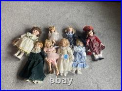 Collection of porcelain dolls 8 pieces