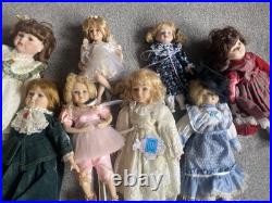 Collection of porcelain dolls 8 pieces