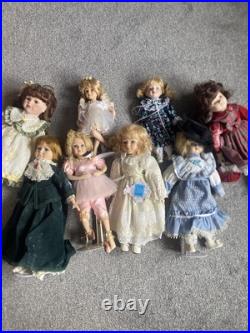 Collection of porcelain dolls 8 pieces