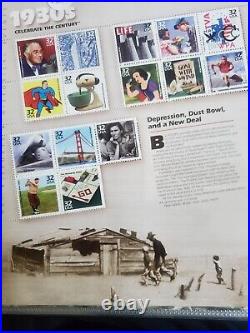 Commemorative Stamp Collection Celebrate the Century 1900's-70's All Mint USPS