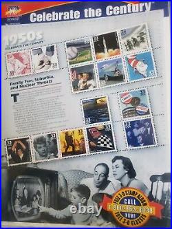 Commemorative Stamp Collection Celebrate the Century 1900's-70's All Mint USPS