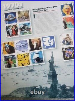 Commemorative Stamp Collection Celebrate the Century 1900's-70's All Mint USPS