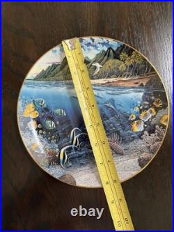 Complete Set Of 12 Danbury Mint Underwater Paradise Collectible Plates M725