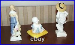Complete Set Of 18 Royal Doulton Kate Greenaway & 2 Display Stands England Mint