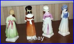 Complete Set Of 18 Royal Doulton Kate Greenaway & 2 Display Stands England Mint