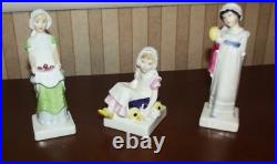 Complete Set Of 18 Royal Doulton Kate Greenaway & 2 Display Stands England Mint