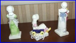 Complete Set Of 18 Royal Doulton Kate Greenaway & 2 Display Stands England Mint