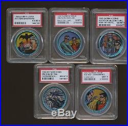 Complete Set of (20) 1966 Batman Coins #3 All Time Set with PSA 9 MINT