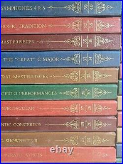 Complete Set of 50 Franklin Mint 100 Greatest Recordings of All Time Records Lot