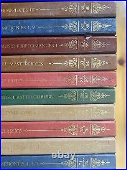 Complete Set of 50 Franklin Mint 100 Greatest Recordings of All Time Records Lot