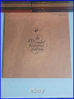 Complete Set of 50 Franklin Mint 100 Greatest Recordings of All Time Records Lot