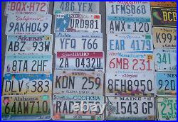 Complete set All 50 US states License plates +Unused Canadian bonus Lot of 51