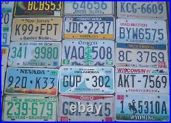 Complete set All 50 US states License plates +Unused Canadian bonus Lot of 51