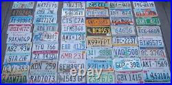 Complete set All 50 US states License plates +Unused Canadian bonus Lot of 51