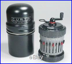 Curta Type II all metal Calculator 1961 withcan manuals NEAR MINT, PERFECT WORKING