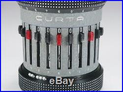 Curta Type II all metal Calculator 1961 withcan manuals NEAR MINT, PERFECT WORKING