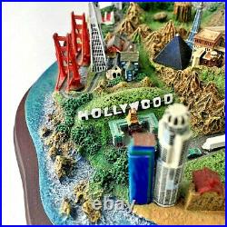 DANBURY MINT'SEA TO SHINING SEA' Best Known USA Landmarks Figurine/Diorama +Box