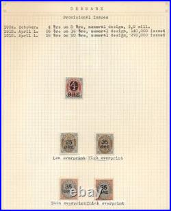 DENMARK COLLECTION 1904-1980, all mint hinged, Scott $2,088 scroll- more pics