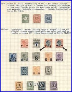 DENMARK COLLECTION 1904-1980, all mint hinged, Scott $2,088 scroll- more pics