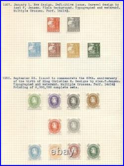 DENMARK COLLECTION 1904-1980, all mint hinged, Scott $2,088 scroll- more pics