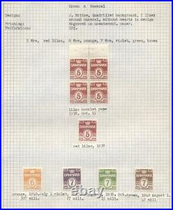 DENMARK COLLECTION 1904-1980, all mint hinged, Scott $2,088 scroll- more pics