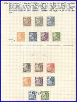 DENMARK COLLECTION 1904-1980, all mint hinged, Scott $2,088 scroll- more pics