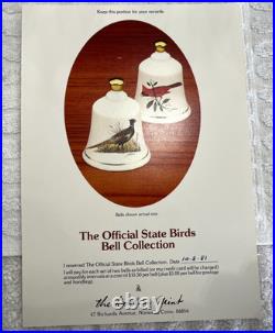Danbury Mint 50 U. S. State Bird Bells Set Collection Great Condition