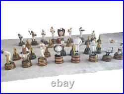 Danbury Mint Baseball Chess Set With COA All Pieces All Cards But 2 NICE