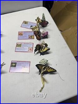 Danbury Mint Butterfly Ornament Flower Figurines 18 Items Total