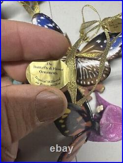 Danbury Mint Butterfly Ornament Flower Figurines 18 Items Total