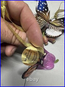 Danbury Mint Butterfly Ornament Flower Figurines 18 Items Total