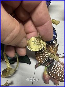Danbury Mint Butterfly Ornament Flower Figurines 18 Items Total