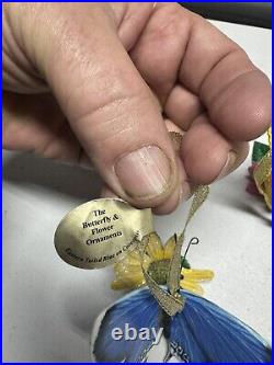 Danbury Mint Butterfly Ornament Flower Figurines 18 Items Total