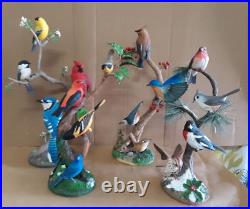 Danbury Mint COMPLETE Songbirds of the Seasons Collection 4 Figurines 14 17