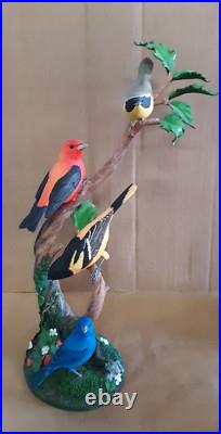 Danbury Mint COMPLETE Songbirds of the Seasons Collection 4 Figurines 14 17