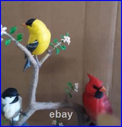 Danbury Mint COMPLETE Songbirds of the Seasons Collection 4 Figurines 14 17