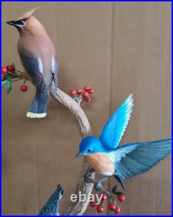Danbury Mint COMPLETE Songbirds of the Seasons Collection 4 Figurines 14 17
